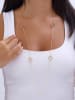 Luja Bijoux Vergulde ketting met zirkoniasierelementen