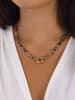Luja Bijoux Vergulde ketting met kristallen en sierelementen