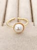 Luja Bijoux Vergulde ring met sierparel