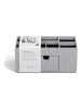 BigsoBox Organizer "Vendela" w kolorze jasnoszarym na biurko - 10 x 8,5 x 8,5 cm
