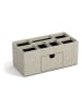 BigsoBox Organizer "Vendela" w kolorze beżowym na biurko - 10 x 8,5 x 8,5 cm