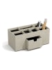 BigsoBox Organizer "Vendela" w kolorze beżowym na biurko - 10 x 8,5 x 8,5 cm