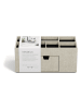 BigsoBox Organizer "Vendela" w kolorze beżowym na biurko - 10 x 8,5 x 8,5 cm