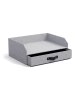 BigsoBox Dokumenten-Ablage "Walter" in Hellgrau - (B)33 x (H)13 x (T)25,5 cm