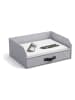 BigsoBox Dokumenten-Ablage "Walter" in Hellgrau - (B)33 x (H)13 x (T)25,5 cm