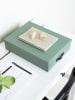 BigsoBox Dokumentenbox "Oskar" in Grün - (L)35 x (B)26 x (H)8,5 cm