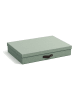 BigsoBox Dokumentenbox "Sverker" in Grün - (L)43,5 x (B)31 x (H)8,5 cm
