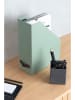 BigsoBox Staande documentenverzamelaar "Estelle" groen - (B)24,5 x (H)32 x (D)11,5 cm