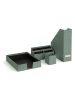 BigsoBox 4-delige set: bureau-organizers "Hugo" groen