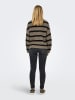 JDY Trui "Justy" taupe/zwart