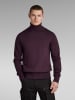 G-Star Wollen colltrui auberginekleurig