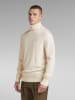 G-Star Wollrollkragenpullover in Creme