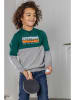 Tygo & Vito Sweatshirt in Dunkelgrün/ Grau