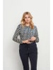 &Co Woman Bluzka "Lotte" w kolorze granatowo-kremowym