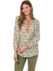 Heine Bluse in Grün/ Creme