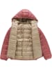 Alpine Pro Omkeerbare doorgestikte jas "Eromo" lichtroze/beige