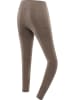 Alpine Pro Trainingsleggings "Marda" in Hellbraun