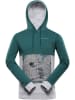 Alpine Pro Hoodie "Bord" groen/grijs