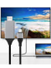 SmartCase USB-C auf HDMI-Adapter in Schwarz/ Silber