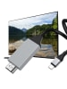 SmartCase USB-C auf HDMI-Adapter in Schwarz/ Silber