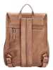 micmacbags Leren rugzak "Friendship" lichtbruin - (B)25 x (H)32 x (D)12 cm