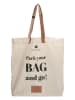 micmacbags Leder-Rucksack "Friendship" in Hellbraun - (B)25 x (H)32 x (T)12 cm