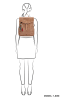 micmacbags Leder-Rucksack "Friendship" in Hellbraun - (B)25 x (H)32 x (T)12 cm