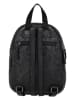 HIDE & STITCHES Leren rugzak "Paint Rock" zwart - (B)20 x (H)26 x (D)9 cm