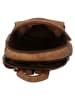 HIDE & STITCHES Leren rugzak "Paint Rock" lichtbruin - (B)20 x (H)26 x (D)9 cm