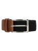 HIDE & STITCHES Riem "Santa Fe" zwart/lichtbruin - (L)100 cm
