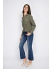 William de Faye Cardigan in Khaki