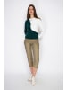 William de Faye Pullover in Türkis/ Weiß