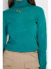 William de Faye Rollkragenpullover in Türkis