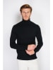 William de Faye Rollkragenpullover in Schwarz