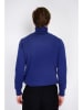 William de Faye Rollkragenpullover in Blau