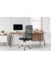Lifa Living Bureaustoel "Newcastle" zwart - (B)52,5 x (H)122 cm