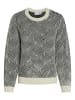 Vila Pullover "Doreen" in Creme/ Schwarz