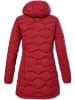 Killtec Doorgestikte mantel rood