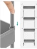 Songmics Keukenwagen lichtgrijs/zilverkleurig - (B)40 x (H)88 x (D)12,5 cm