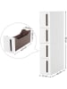 Songmics Staande kast wit - (B)45 x (H)83 x (D)17 cm