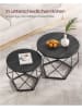 Songmics 2er-Set: Couchtische in Schwarz