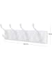 SONGMICS Kapstok wit - (B)40 x (H)11 x (D)7 cm