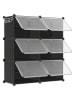 SONGMICS Szafka w kolorze czarnym na buty - 83 x 94 x 32 cm