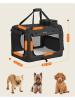 Songmics Torba transportowa w kolorze czarnym - 60 x 42 x 42 cm