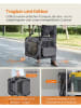 Songmics Transportbox grijs/zwart - (B)60 x (H)42 x (D)42 cm