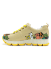 Goby Sneakersy w kolorze żółtym ze wzorem