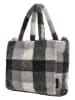 Beagles Henkeltasche "Navarra" in Schwarz/ Grau - (B)28 x (H)21 x (T)11 cm