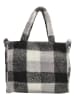 Beagles Henkeltasche "Navarra" in Schwarz/ Grau - (B)28 x (H)21 x (T)11 cm