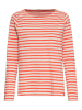 Camel Active Longsleeve in Orange/ Weiß