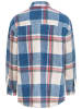 Camel Active Hemdjacke in Blau/ Weiß